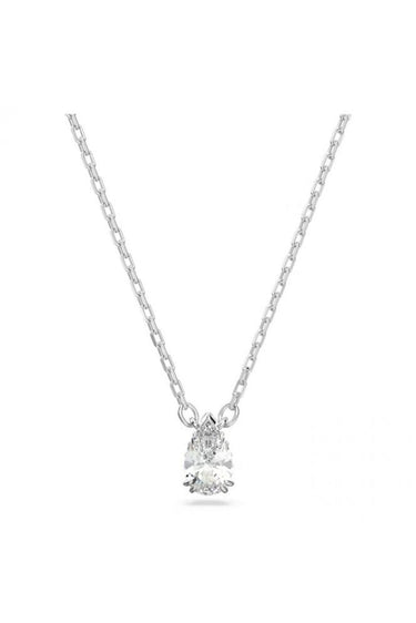 Swarovski Damen Halskette Millenia Anhänger Tropfenschliff, Weiß, Rhodiniert 5636708